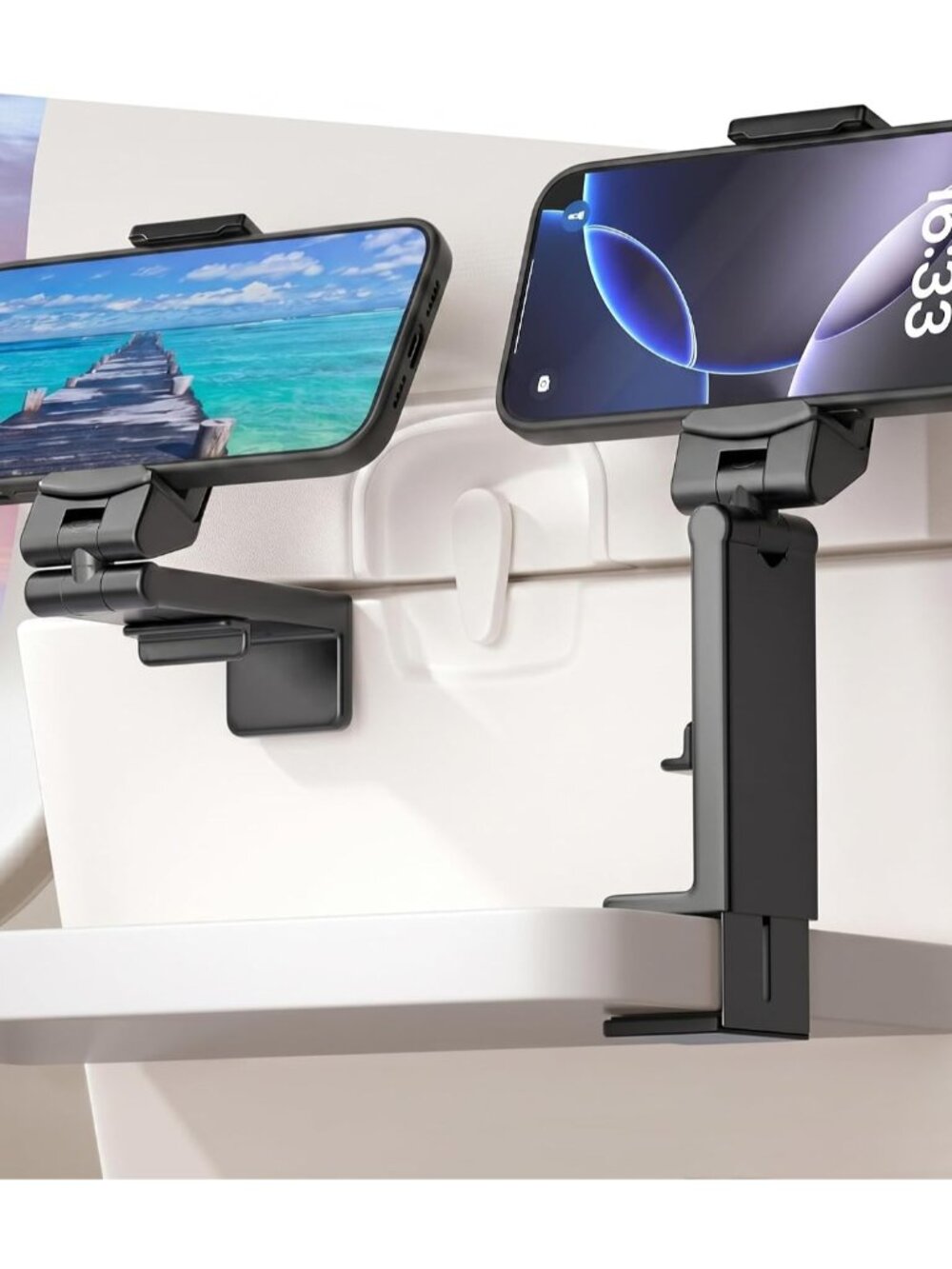 Airplane Phone Holder Mount Universal in Flight Hands Free Viewing with Multi-Di